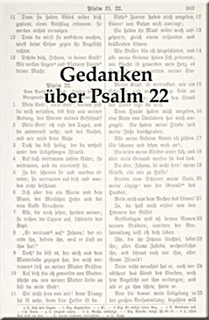 Gedanken über Psalm 22