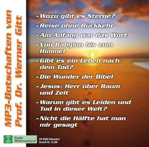 Botschaften von Prof. Dr. Werner Gitt (MP3)