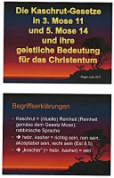 Power Point Präsentation "Die Kaschrut-Gesetze"