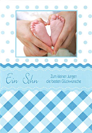 Faltkarte - Baby - Sohn