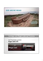 Power Point Präsentation "Die Arche Noah und ihre prophetische Bedeutung" 