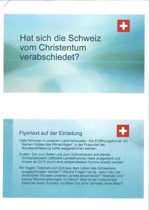 Power Point Präsentation "Hat sich die Schweiz vom Christentum verabschiedet?"