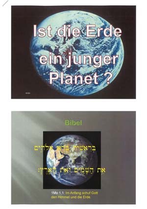Power Point Präsentation "Ist die Erde ein junger Planet?" 