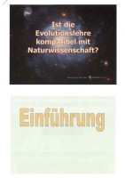 Power Point Präsentation "Ist die Evolutionslehre kompatibel mit Naturwissenschaft?"