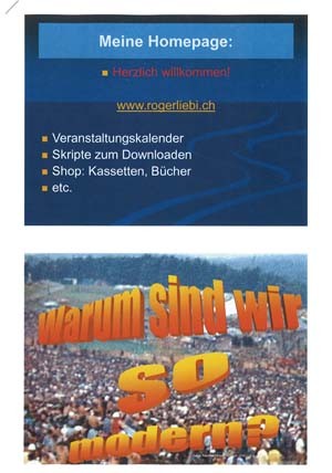 Power Point Präsentation "Weshalb sind wir so modern?"