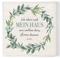 Leinwandbild "Mein Haus" 30x30cm 