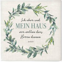 Leinwandbild "Mein Haus" 50x50cm