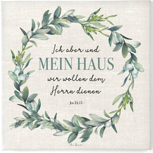 Leinwandbild "Mein Haus" 50x50cm