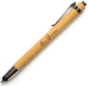 Bambus Kugelschreiber & Touch-Pen "Aus Gnade"