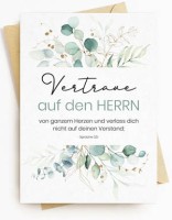 Postkarte "Vertraue auf den Herrn" 