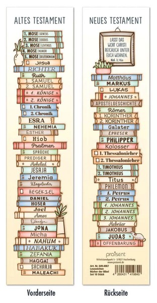 Lesezeichen "Bücher der Bibel"