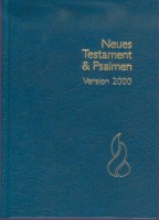 Schlachter 2000 NT mit Psalmen - Grossdruck, Hardcover blau