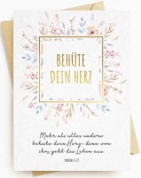 Postkarte - Behüte dein Herz