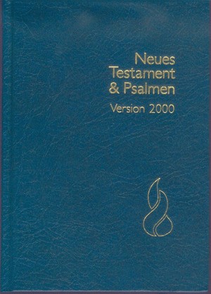 Schlachter 2000 NT mit Psalmen - Grossdruck, Hardcover blau